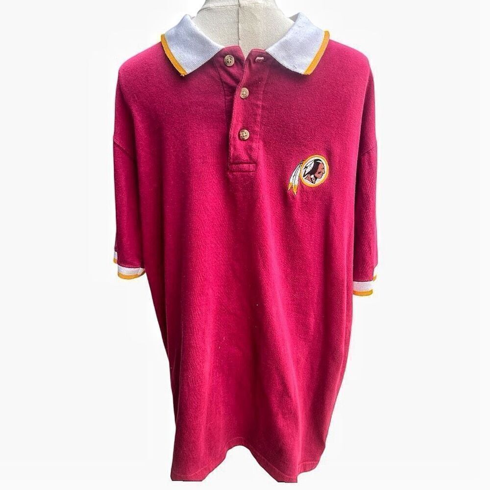 Men’s Vintage Washington Redskins Polo Shirt Size Medium
